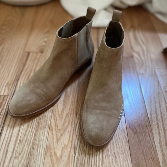 JENNI KAYNE SUEDE CHELSEA BOOT DARK SAND - Picture 3 of 7